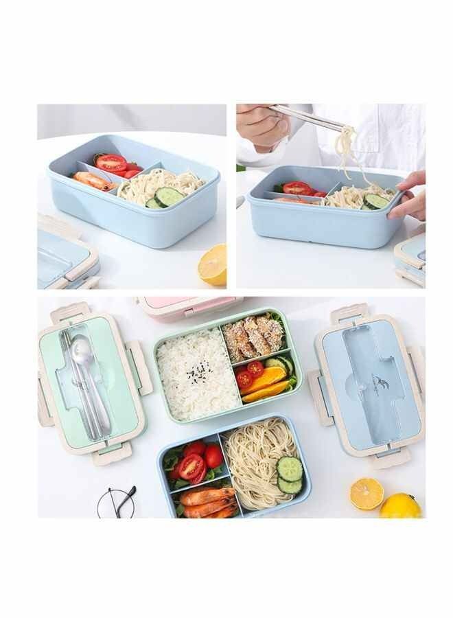Plastic Lunch Box With Spoon And Chopsticks  - Image 4