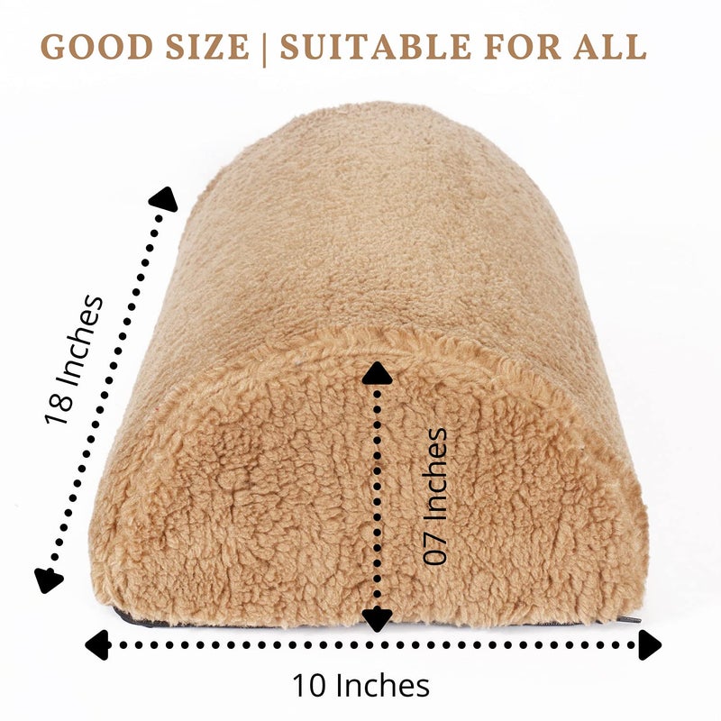 METRON Gel Memory Foam Foot Rest for Under Desk Office Chair Leg Cushion Foot Rest for Under Table Support Orthopedic Foot Support for Kids Adults Breathable Washable Cover Pack of 1 - Image 3