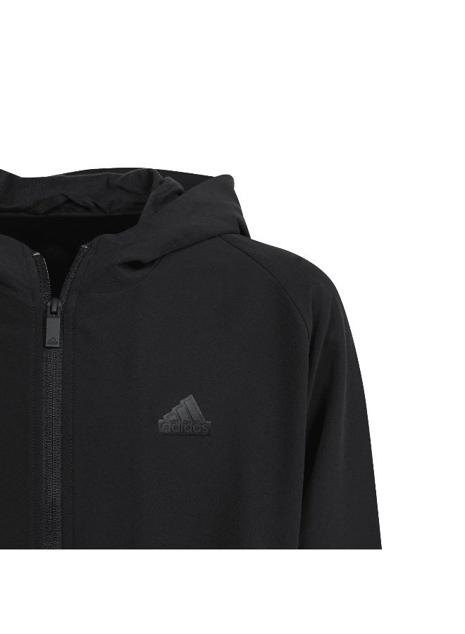 Adidas adidas J Zne Q2 Fz Black Training Track Tops 7-8Y - Image 5