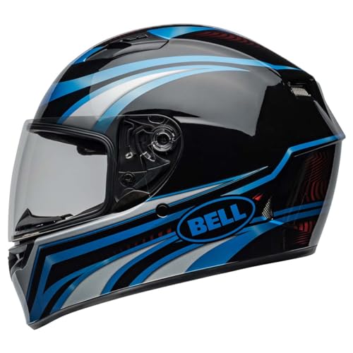 Bell Qualifier Full-Face Motorcycle Helmet (Gloss Conduit Blue/Black - Medium) - Image 4