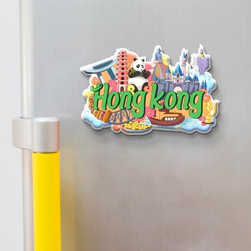 Nivaraprint Hong Kong Country Theme Souvenir Wooden Fridge Magnet for Refrigerator - Hong Kong Printed Stylish Magnet for Fridge Decoration - Image 4