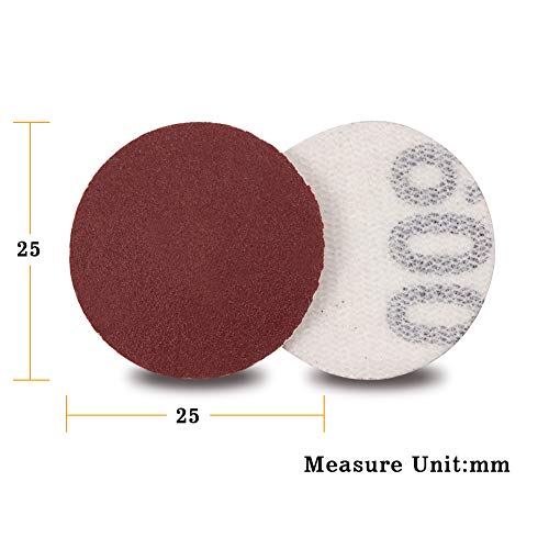 SPEEDWOX Hook and Loop Sanding Discs 100pcs 1 Inches 600 Grit Sandpaper for Wood Drill Grinder Rotary Tools No Hole - Image 5