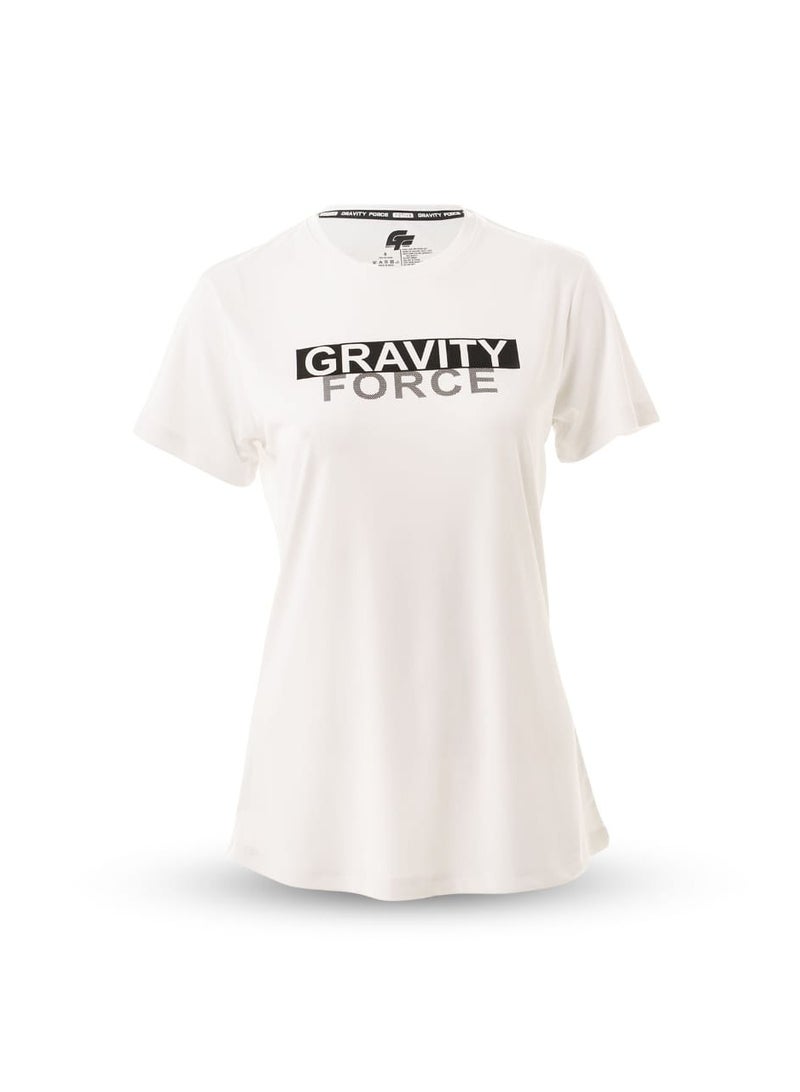 گریوِٹی فورس تيشيرت تدريب نسائي ضاغط من جرافيتي فورس – سريع الجفاف، قابل للتنفس ومريح للرياضة والجيم - Image 1