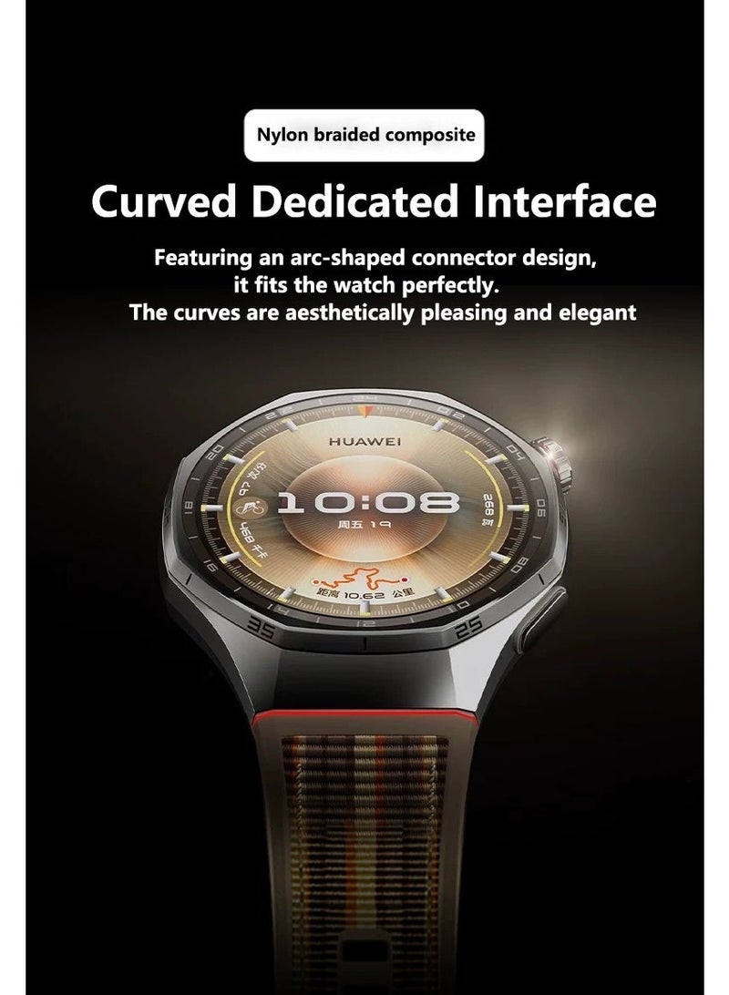 OLYSON Nylon Silicone Bands Compatible with Huawei Watch GT6 Pro 46MM,Composite Woven Strap Replacement Strap for Huawei Watch GT6 Pro 46mm - Image 3
