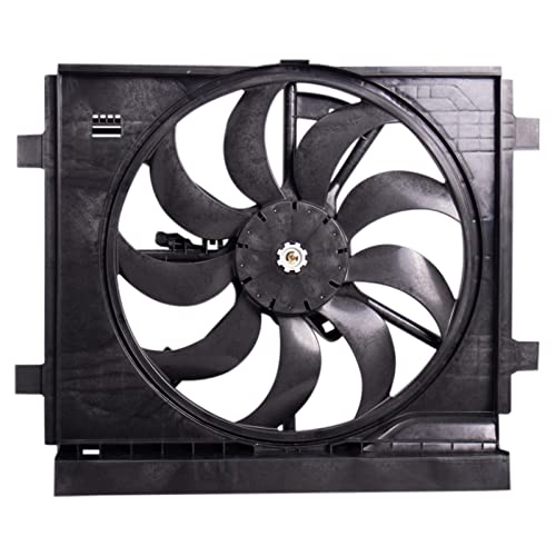 TRQ Radiator Cooling Fan Assembly Compatible with 2013-2019 Nissan Sentra NI3115146 - Image 1