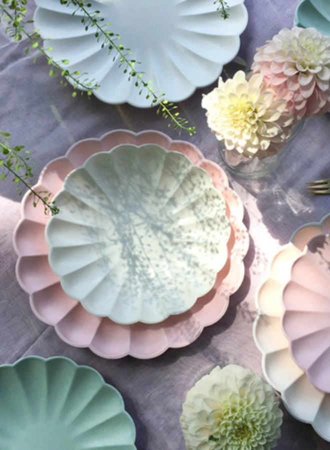 ميري ميري أطباق وردية كبيرة بسيطة وصديقة للبيئة - Image 2