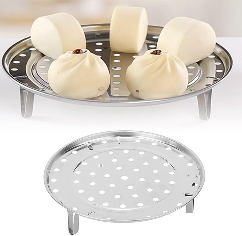 صينية حامل بخار كبيرة من الفولاذ المقاوم للصدأ مقاس 26 سم لتوزيع حراري متساوي - إكسسوارات الطهي - Image 3