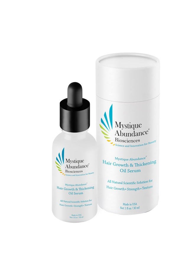 Mystique Abundance - Herbal Hair Growth Oil: Extra Strength Serum for Growth, Anti-Thinning & Hair Fall, Tangle-Free Tresses, Soothe Dandruff, Dry & Itchy Scalp, and Combat Male Pattern Baldness - Image 1