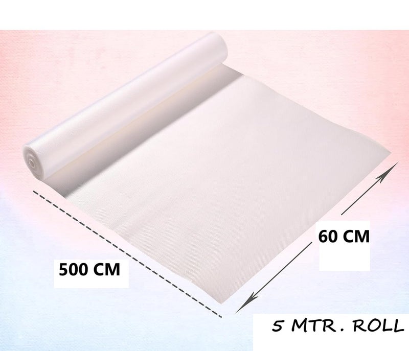 ElastPro (60 cm X 5 m) Transparent EVA Food Grade Washable Anti Slip Mat/Sheet for Fridge, Shelf Liner, Table, Kitchen Drawer mat (Diamond Texture, Transparent) - Image 2