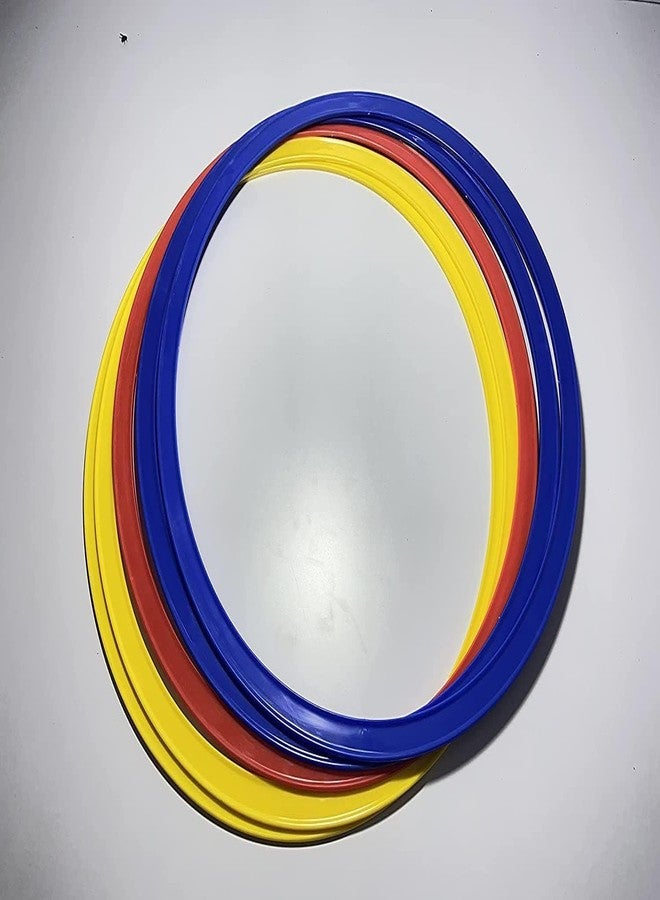 YMD 15inch Agility Ring Ladder Pack of 12 Hoop Set (Multicolor) - Image 2