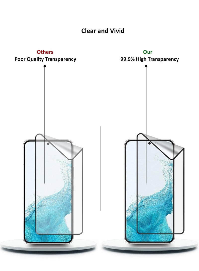 Wtech Ceramic Screen Protector For Samsung Galaxy S23 5G / S22 5G 6.1 Inch Clear/Black - Image 5