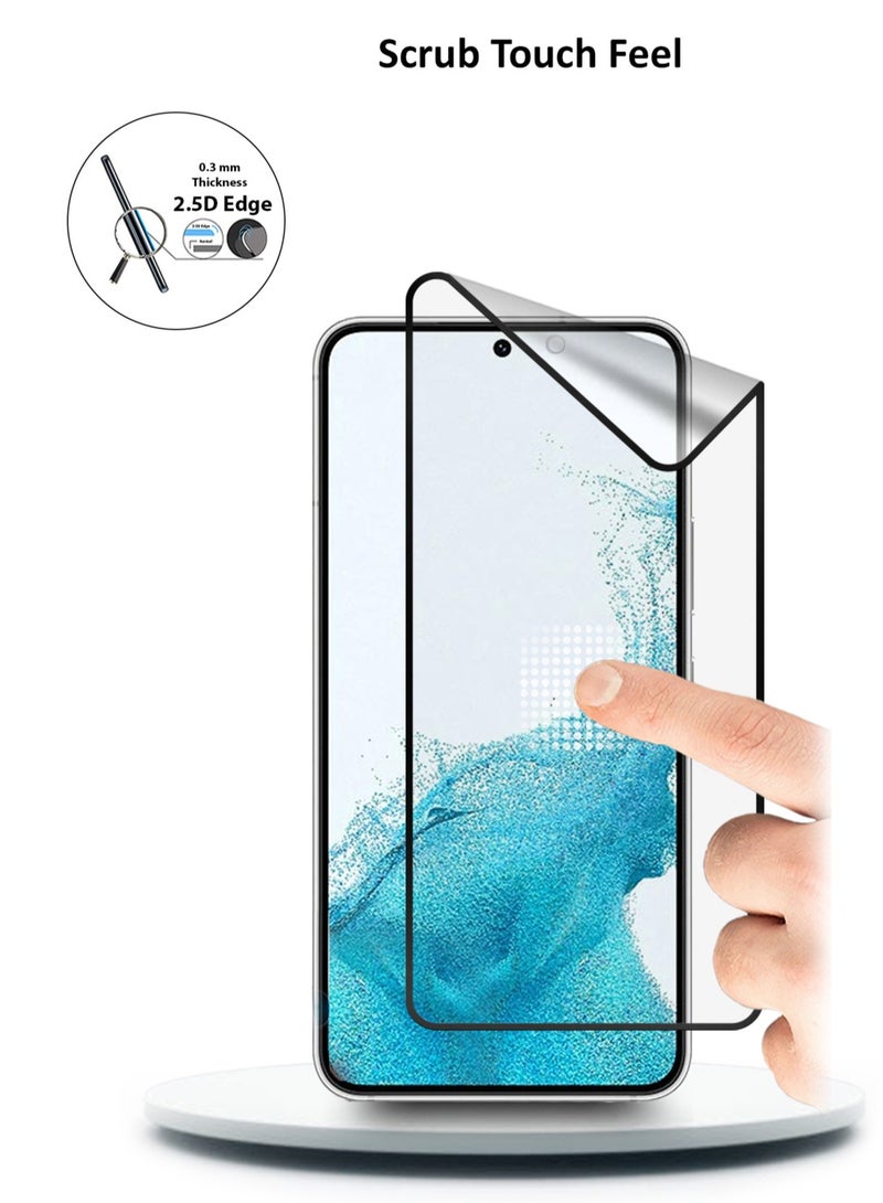 Wtech Ceramic Screen Protector For Samsung Galaxy S23 5G / S22 5G 6.1 Inch Clear/Black - Image 4