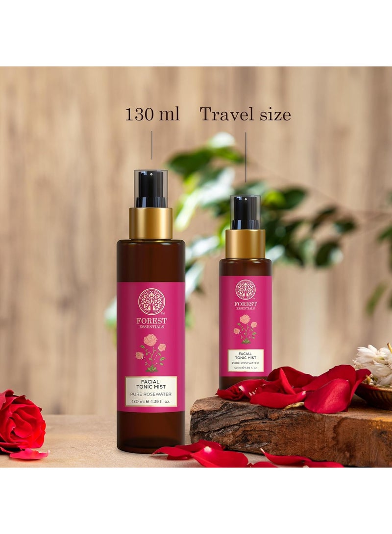 Forest Essentials ماء الورد النقي (تونر) رذاذ تونك للوجه | تونر مرطب يومي | لبشرة متألقة | يرطب ويملأ ويقلل المسام المفتوحة - Image 4