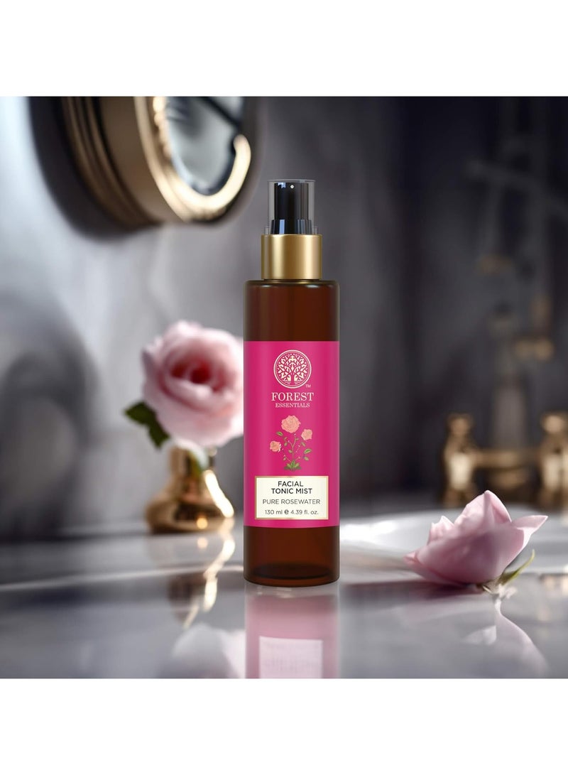 Forest Essentials ماء الورد النقي (تونر) رذاذ تونك للوجه | تونر مرطب يومي | لبشرة متألقة | يرطب ويملأ ويقلل المسام المفتوحة - Image 5