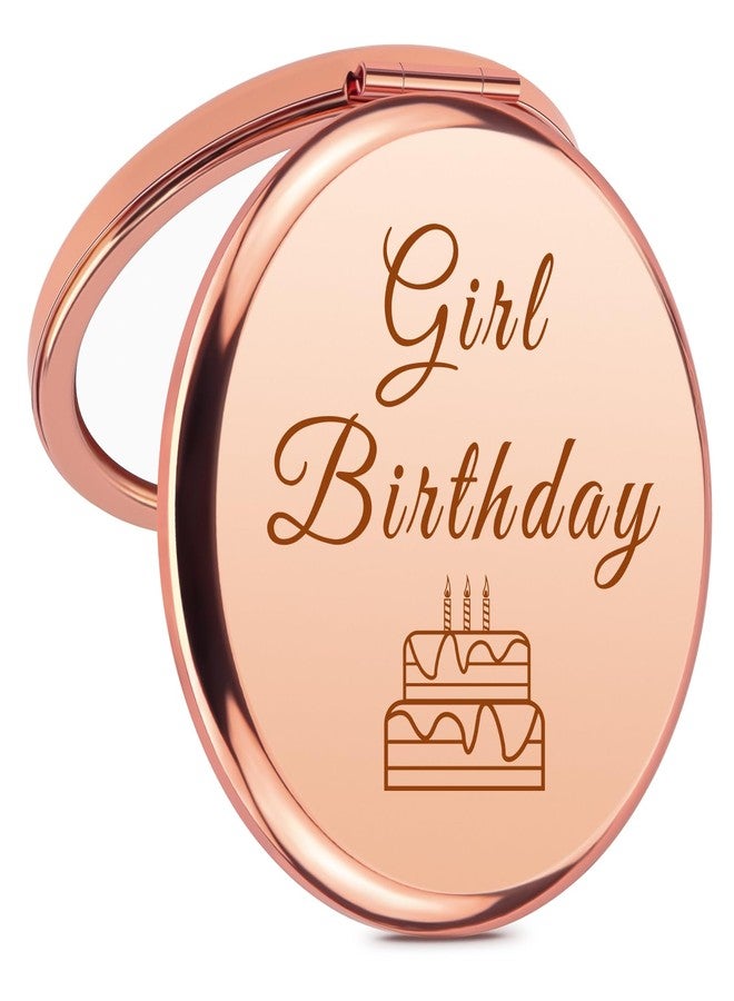 Mikela Girl Birthday Compact Mirror Birthday Gifts for 13 14 15 16 17 18 Years Old Girl Pocket Makeup Mirror Teen Girls Gifts for Daughter Sister Niece Friends Bday Party Supplies - Image 1