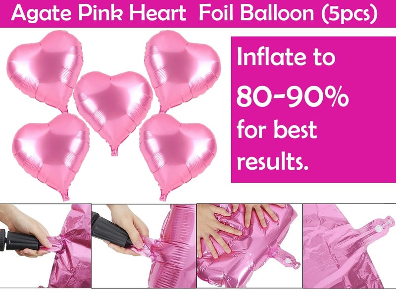 Party Propz Party Propz Birthday Decoration Items 44 PcsHappy Birthday Decoration Kit For Girls Happy Birthday BannerCardstock Happy Birthday Balloons for Decorations Items Pink Pastel Balloons - Image 5