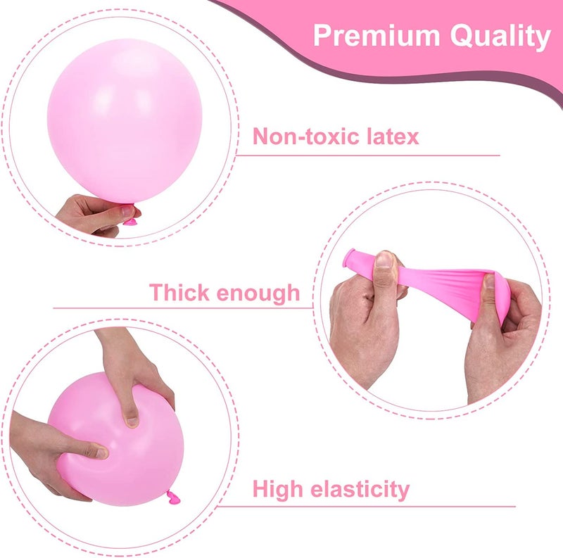 Party Propz Party Propz Birthday Decoration Items 44 PcsHappy Birthday Decoration Kit For Girls Happy Birthday BannerCardstock Happy Birthday Balloons for Decorations Items Pink Pastel Balloons - Image 3