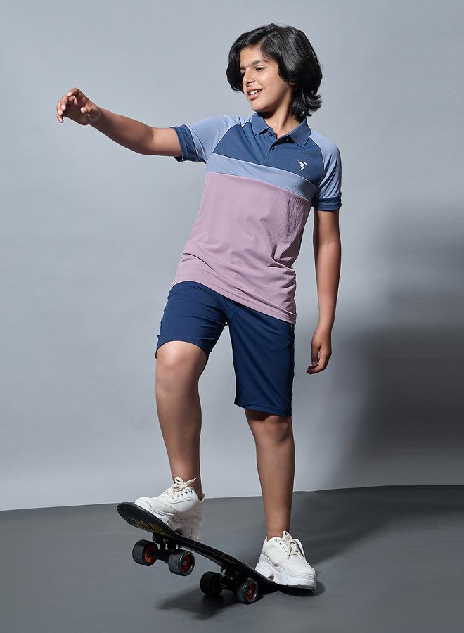 تكنوسبورت تيشيرت بولو رياضي سليم فيت ملون للأولاد من تكنوسبورت - Image 1