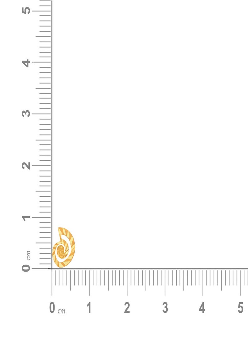 Malabar Gold and Diamonds 22KT 916 Gold Studs Earrings for Women AIER123 - Image 3