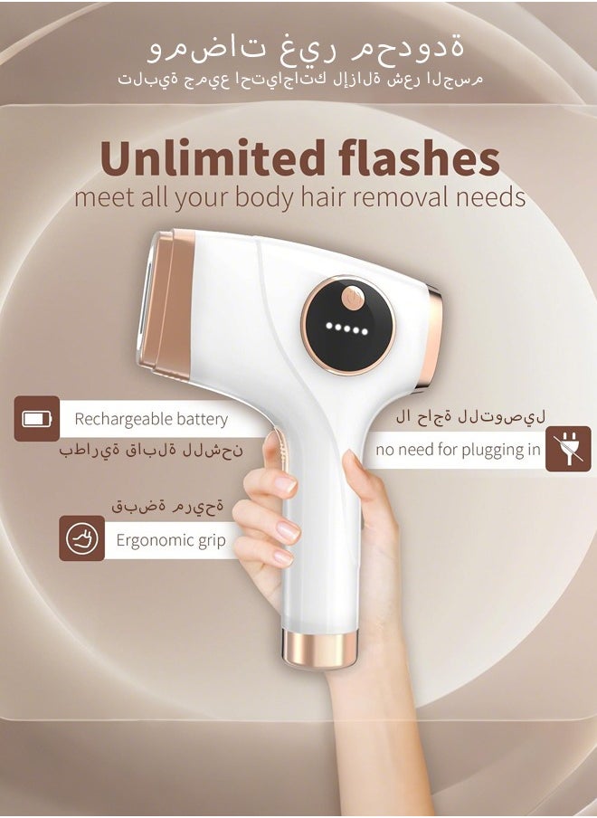spa luxetique Ice Compress Laser Hair Removal Device Pink  - Image 2