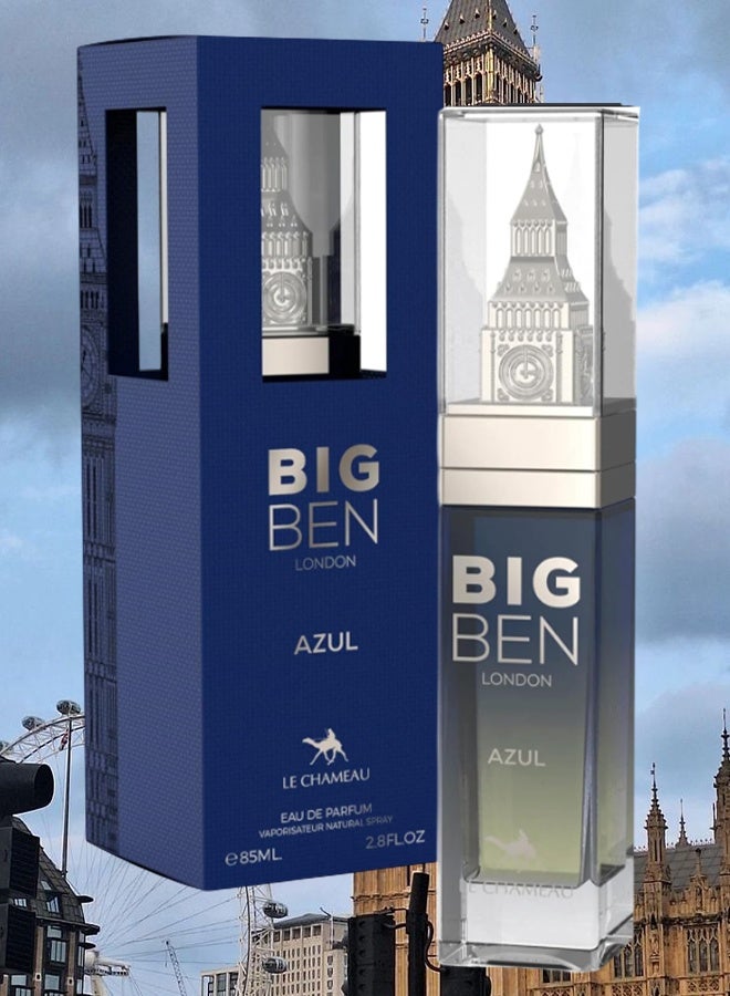 LE CHAMEAU Big Ben London Azul Perfume For Men 85ml EDP - Image 1