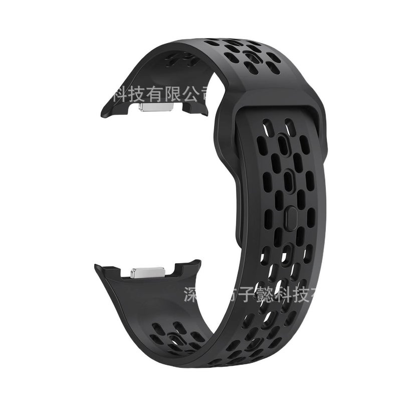 سوار ساعة ذكية رياضي من السيليكون متوافق باللون أخضر قابل للتعديل مع Samsung Galaxy Watch 8 بملاءمة قابلة للتعديل وحزام ناعم للاستبدال اليومي - Image 4