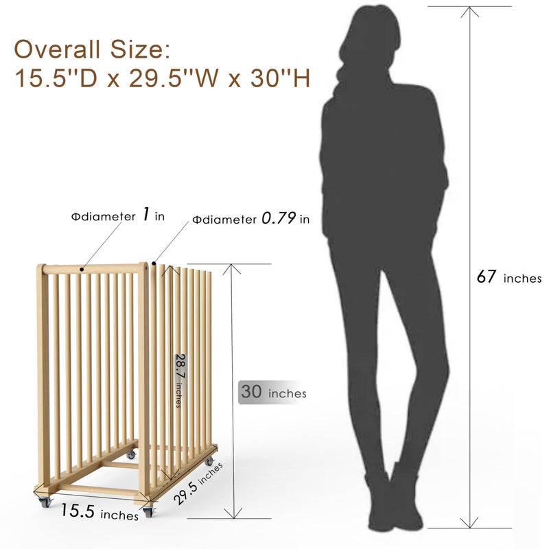UNZERO Art Storage Rack, Art Canvas Storage, Canvas Boards Rack Art Storage with Handle & Caster Wheels for Drawing Board, Panel, Paper Pad for Art Studios, Artworks, Gallery - Image 3