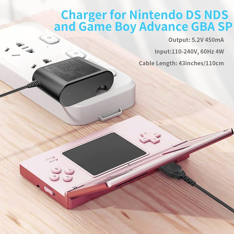 ANYQOO محول الطاقة لجهاز Gameboy Advance SP وشاحن السفر - 5.2V 450mA لكابل الطاقة لجهاز Nintendo DS وGameboy Advance - Image 3