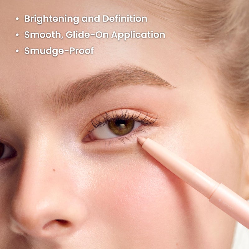 COLORGRAM Under Eye Highlighter Stick 07 Warm Peach | Silky-Smooth Long-Lasting Highlighter & Contouring Stick for Smudge-Proof, Shining Daily Makeup | K-Beauty Face Highlighters & Luminizers - Image 3