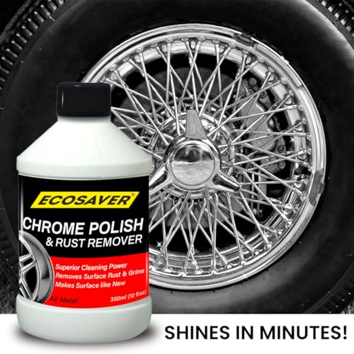 Waxpol Ecosaver Chrome Polish & Rust Remover Liquid 350ml for cleaning Copper, Brass, Bronze, Gold, Nickel, Stainless Steel & for All Metals - Image 2