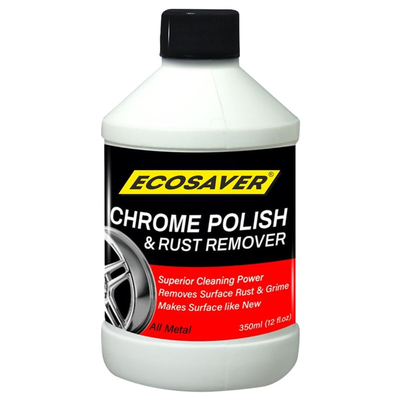 Waxpol Ecosaver Chrome Polish & Rust Remover Liquid 350ml for cleaning Copper, Brass, Bronze, Gold, Nickel, Stainless Steel & for All Metals - Image 5