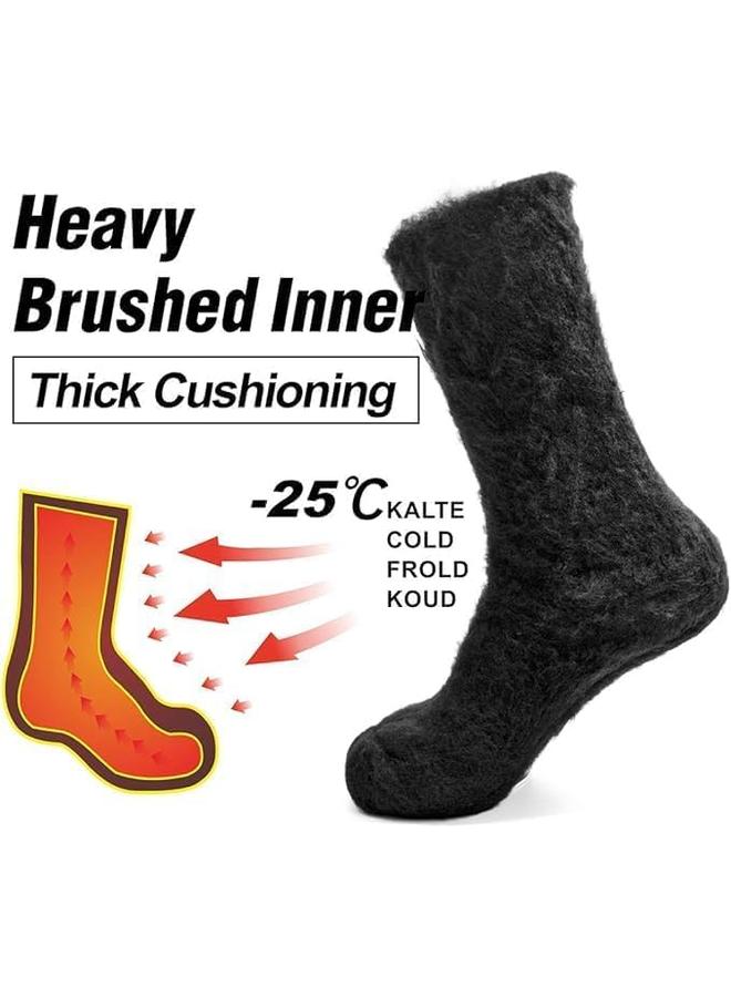 Warm Thermal Socks for Men Women 5 Pairs, Brushed Interior Warm Winter Thick Heavy Insulated Crew Sock Heated Socks For Cold Weather Outdoor Activities - Image 5