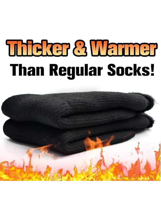 Warm Thermal Socks for Men Women 5 Pairs, Brushed Interior Warm Winter Thick Heavy Insulated Crew Sock Heated Socks For Cold Weather Outdoor Activities - Image 3