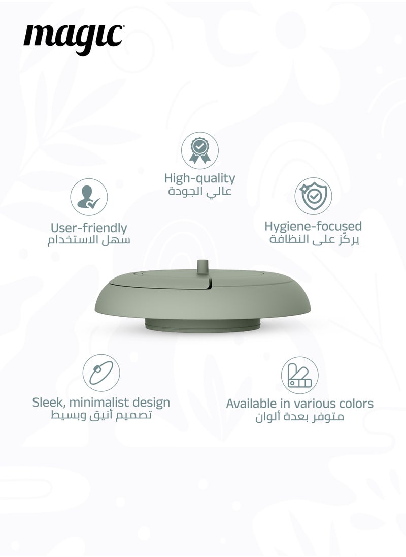 Magic Heka Toilet Waste Lid | Odourless & Telescopic | Fits Heka Diaper Pail | Easy to Use & Clean | 100% Odourless | Eco-friendly & Durable | No Refill Cost | White | 21 x 21 x 10 CM  - Image 3