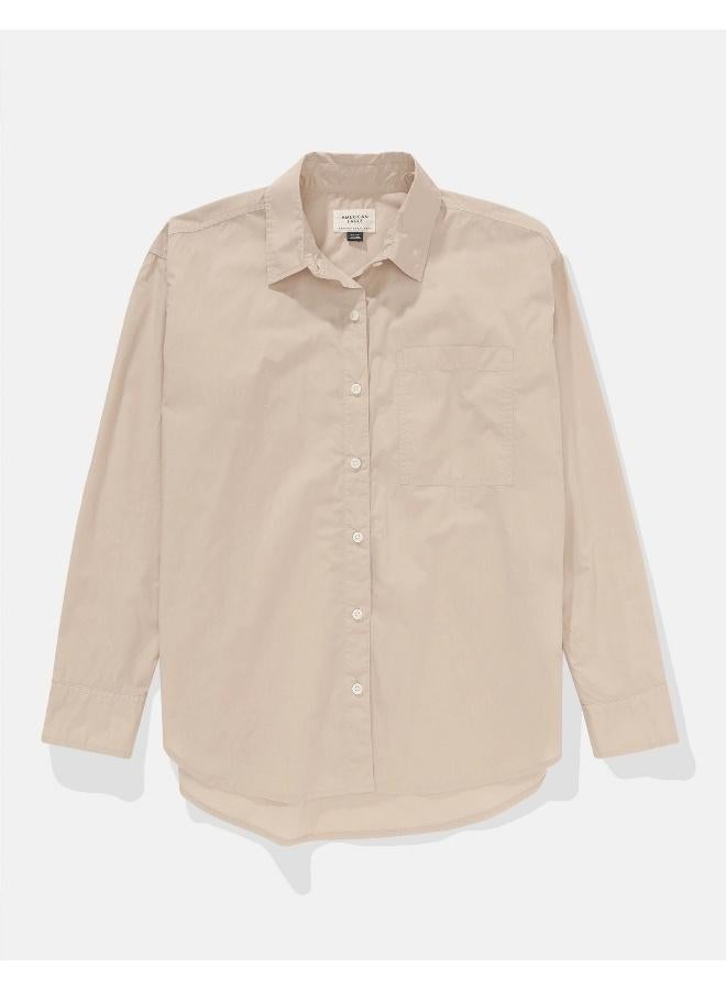 American Eagle AE Perfect Button-Up Shirt  - Image 3