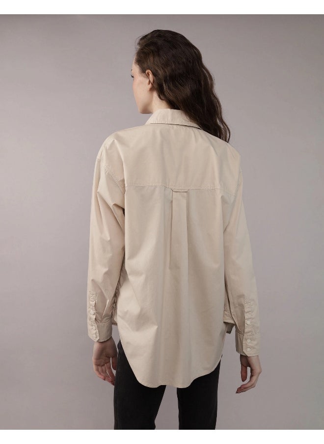 American Eagle AE Perfect Button-Up Shirt  - Image 2