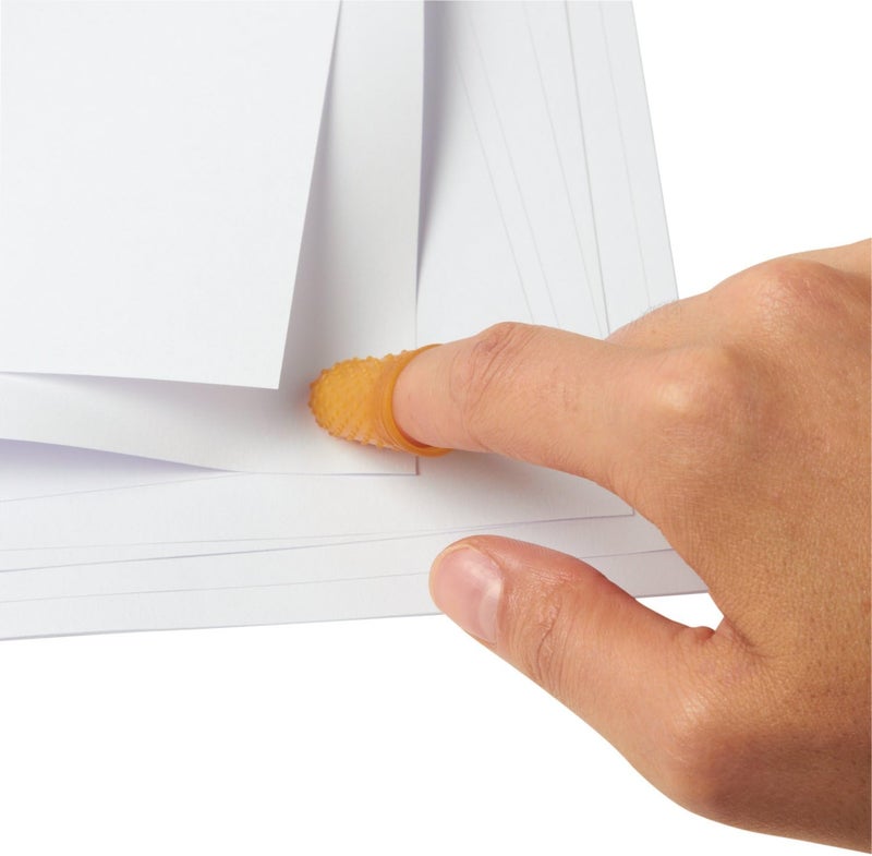 Swingline Rubber Finger Tips, Size 11 1/2, Medium, 12/Box - Amber - Image 5