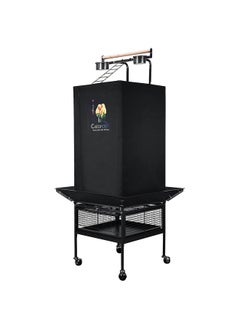 colorday Good Night Bird Cage Cover For Large Bird Cage With Play Top (Patent Pending), Black 61"  - Image 2