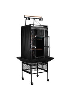 colorday Good Night Bird Cage Cover For Large Bird Cage With Play Top (Patent Pending), Black 61"  - Image 3
