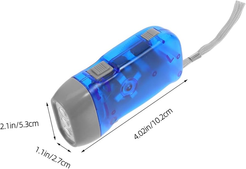 Hand Crank Flashlight Portable No Batteries Required for Camping Hiking Emergency - Image 3