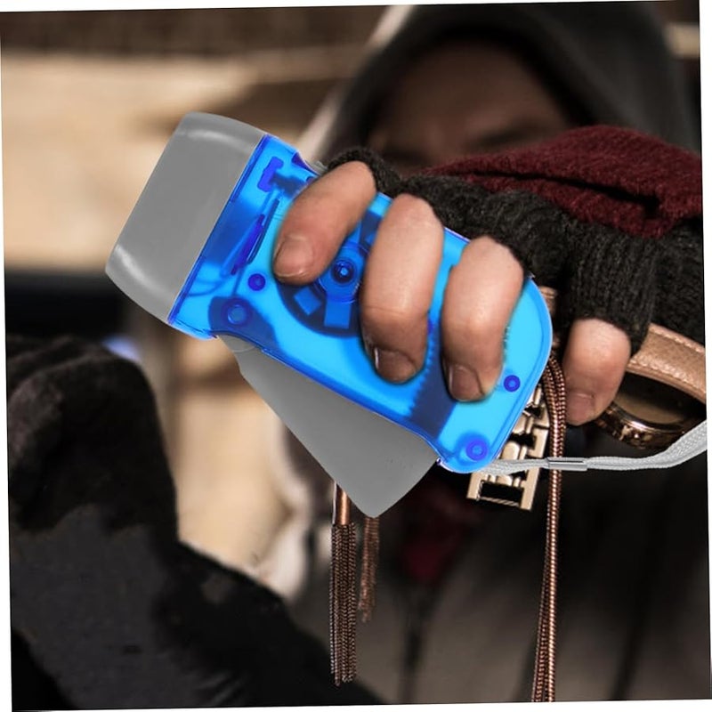 Hand Crank Flashlight Portable No Batteries Required for Camping Hiking Emergency - Image 5