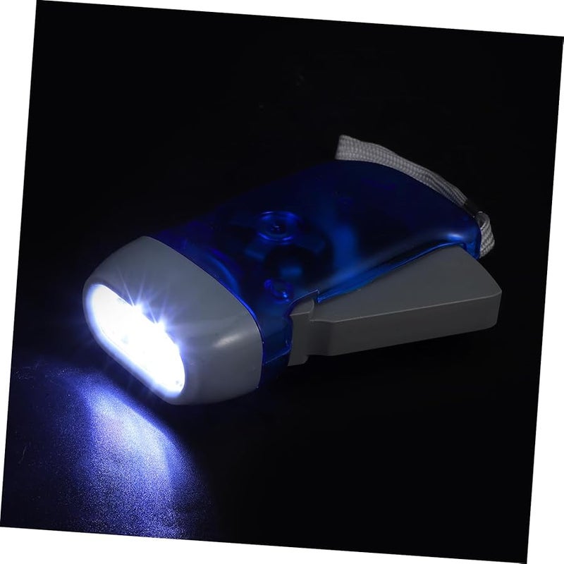 Hand Crank Flashlight Portable No Batteries Required for Camping Hiking Emergency - Image 2