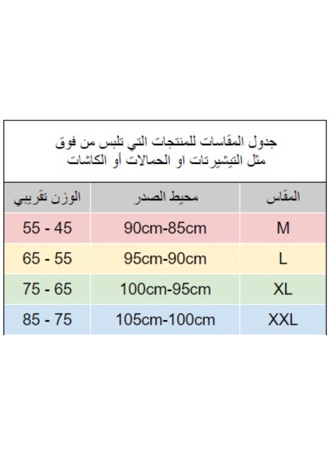 جولد كراون بدي قطن كاش مايو كباسين قطن باكمام طويلة  -اسود - Image 2