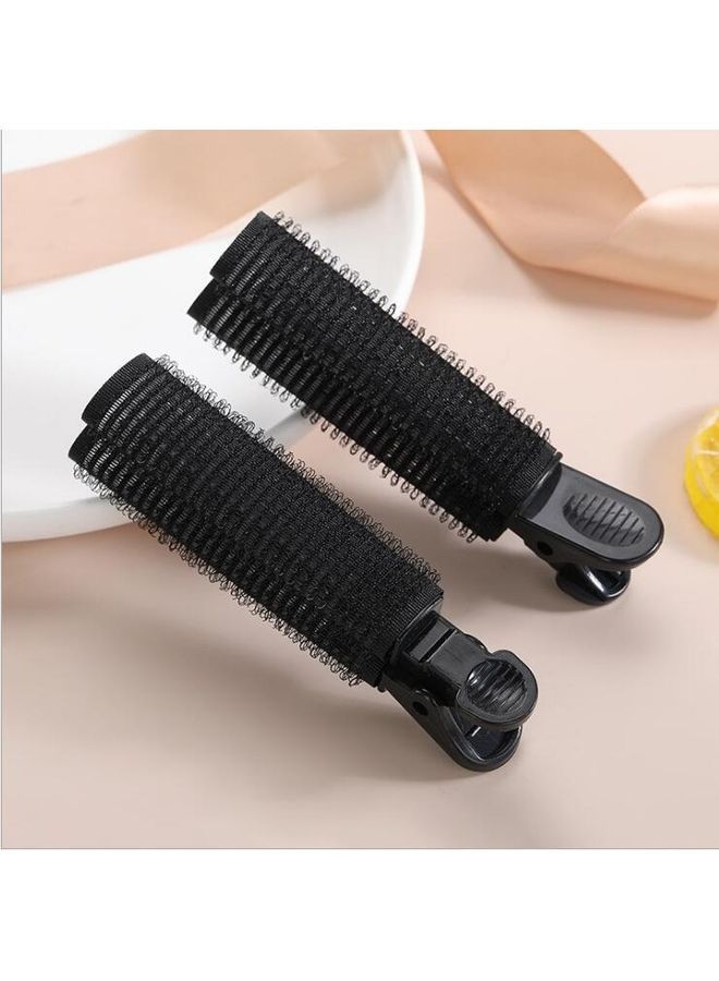 NIBEMINENT 2-Piece Professional Self Grip Hair Rollers Set Black