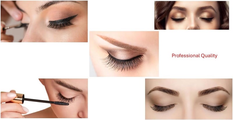 Red Cherry DW False Eyelashes - Pack of 6 Pairs, 100% Human Hair, Natural Glamour Style - Image 5