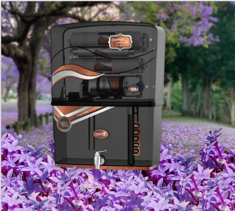 Natures منقي مياه RO شفاف من ناتشرز أكوا مع تقنية متقدمة من UV والنحاس والزنك القلوي ومعدل TDS 12 لتر - Image 2
