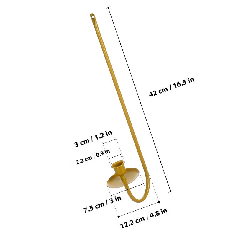 2 Pcs Candle Sconces Wall Candle Holder Metal Candle Holder Decorative Candle Holders Wall Mount Candle Holders For Home - Image 2