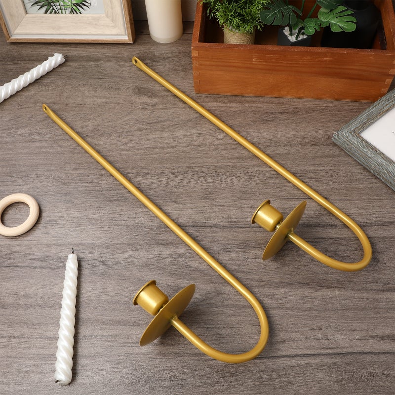 2 Pcs Candle Sconces Wall Candle Holder Metal Candle Holder Decorative Candle Holders Wall Mount Candle Holders For Home - Image 5