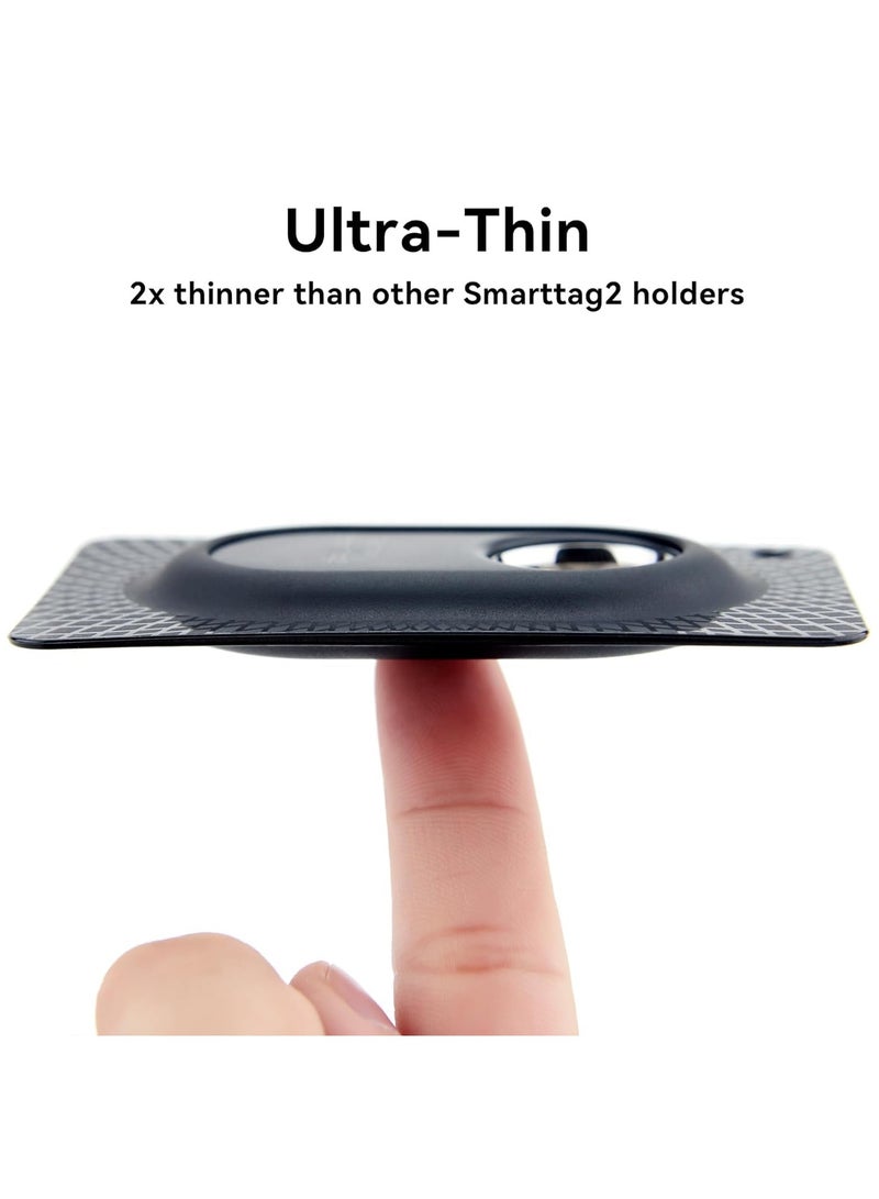 SYOSI Card Case for Samsung SmartTag2, 2 Pack Ultra Thin Card Case for SmartTag2, All-Round Soft Silicone Case Protection, Soft TPU Card Holder for Purse, Handbag, Backpack Wallet, Clutch (Black+White)  - Image 5