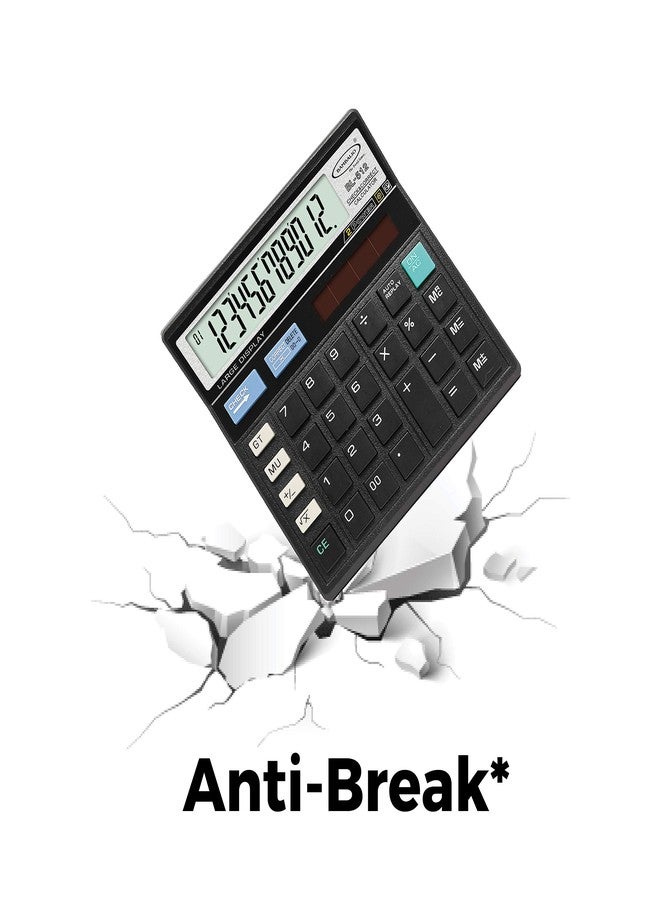 Bambalio 12 Digit Large Display 112 Steps Check & Correct Electronic Calculator BL-512(B), 3 Years Warranty - Image 3